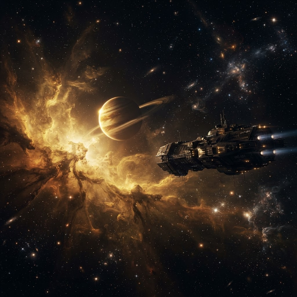 深空星云科幻片段
